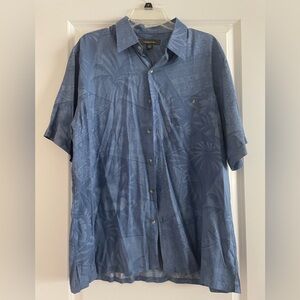 Large Croft & Barrow Hawaiian Button Down Shirt Sleeve  Shirt